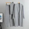 Spring Autumn 3 Piece Women Cardigan Tracksuits Fashion Knitted Pant Set Ladies Vintage Fashion Ladies 3 Piece Set Sweater Suit