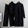 Spring Autumn 3 Piece Women Cardigan Tracksuits Fashion Knitted Pant Set Ladies Vintage Fashion Ladies 3 Piece Set Sweater Suit
