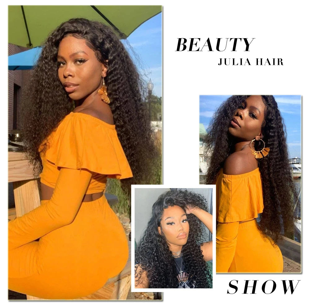 Julia Hair Curly Bundles 1/3 PCS 12A Virgin 100% Human Hair Bundles Brazilian Hair Weave Bundles