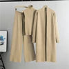 Spring Autumn 3 Piece Women Cardigan Tracksuits Fashion Knitted Pant Set Ladies Vintage Fashion Ladies 3 Piece Set Sweater Suit