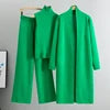 Spring Autumn 3 Piece Women Cardigan Tracksuits Fashion Knitted Pant Set Ladies Vintage Fashion Ladies 3 Piece Set Sweater Suit