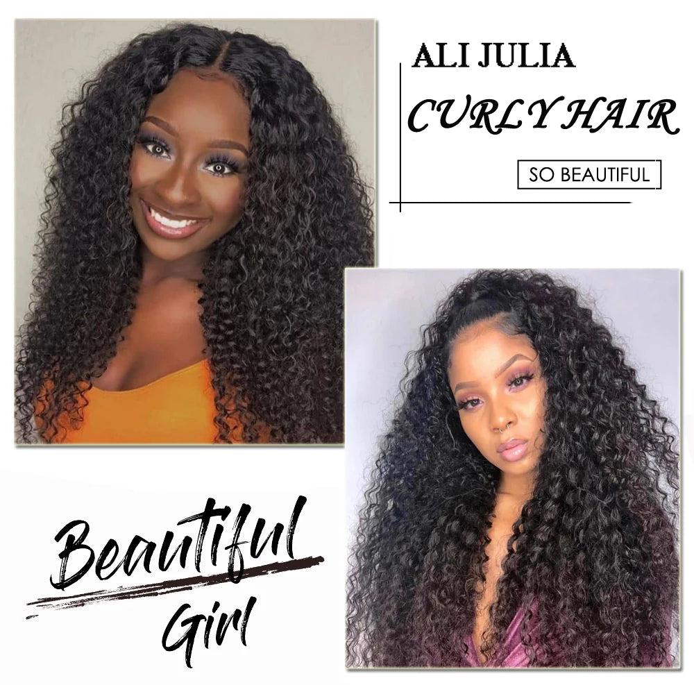Julia Hair Curly Bundles 1/3 PCS 12A Virgin 100% Human Hair Bundles Brazilian Hair Weave Bundles