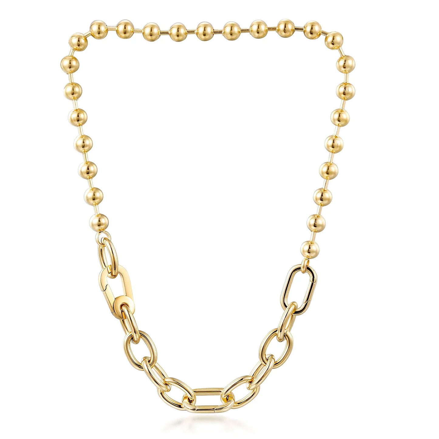 Unisex 18K Gold Plated Stainless Steel Necklace Classic Butterfly Shape Link Chain with Diamond Main Stone
