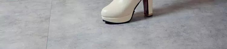 Knee-high PU heel boots