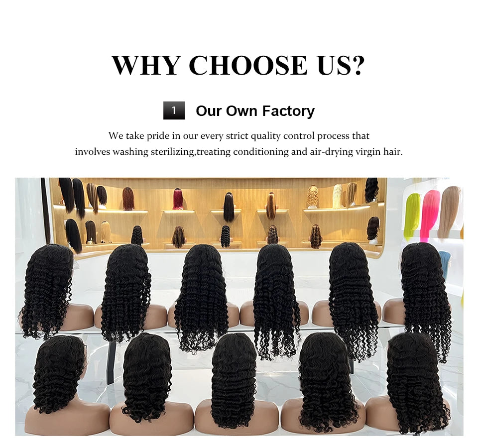30-34 Inch 220% Deep Wave 13x6 HD Lace Frontal Wig Brazilian Curly Wigs For Women 13x4 Lace Front Human Hair Wig 4x4 Pre Plucked