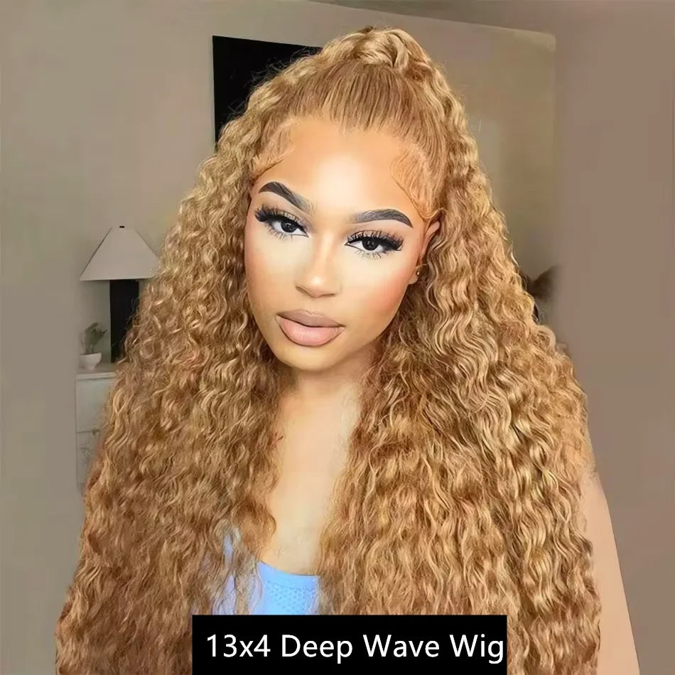 27 Honey Blonde Body Wave Human Hair Wig 13x6 Hd Lace Frontal Wig Color Human Hair 200 Density Colored Preplucked Brazilian Wigs