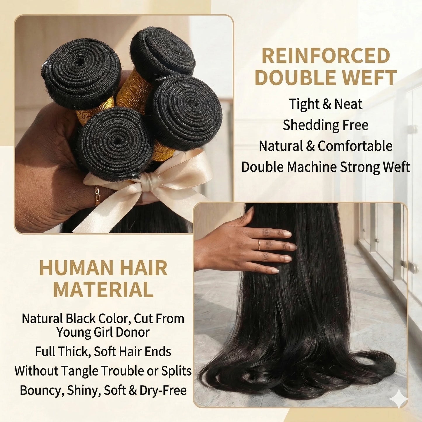 30 36 40 Inch Straight Bundles Human Hair Unprocessed Brazilian Virgin Hair Natural Color 1 3 4 Pcs Raw Hair Bundles Extensions