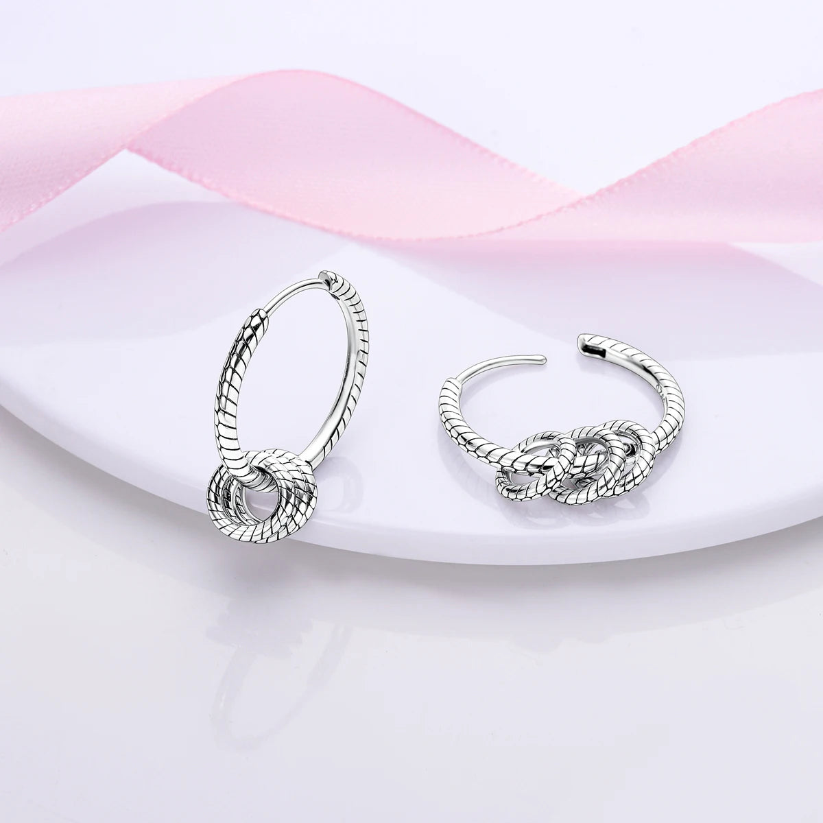 Original 925 Sterling Silver Women Hoop Earrings High Quality Shine Zircon U Shaped Classic Style Earring For Women Jewelry Gift