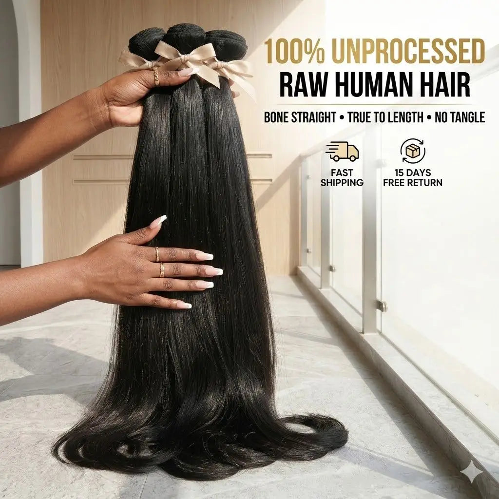 30 36 40 Inch Straight Bundles Human Hair Unprocessed Brazilian Virgin Hair Natural Color 1 3 4 Pcs Raw Hair Bundles Extensions