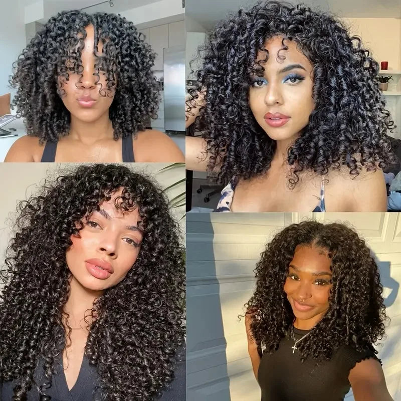 Feather Crochet Human Hair Knotless Pixie Curls Extensions Lightweight Pre Separated For Braids Small Spirals Curly Crochet Hair
