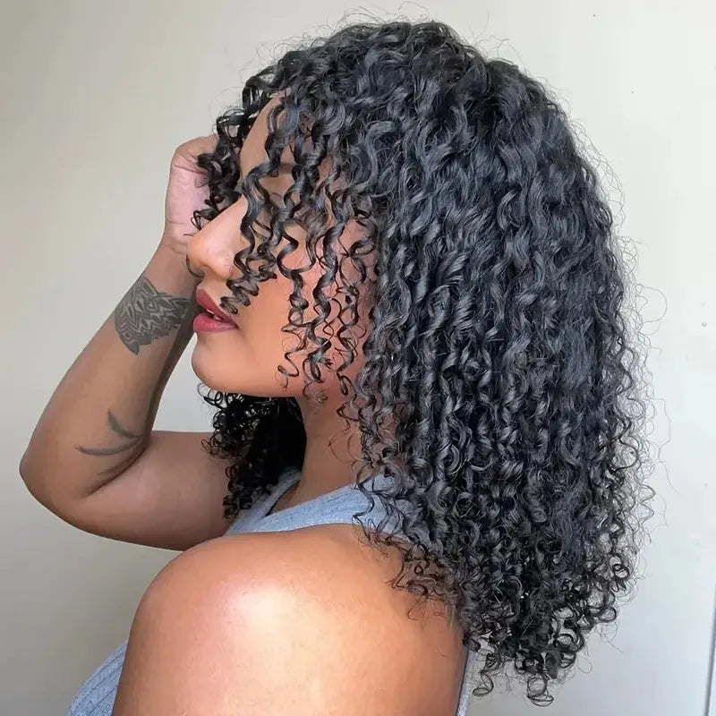 Feather Crochet Human Hair Knotless Pixie Curls Extensions Lightweight Pre Separated For Braids Small Spirals Curly Crochet Hair
