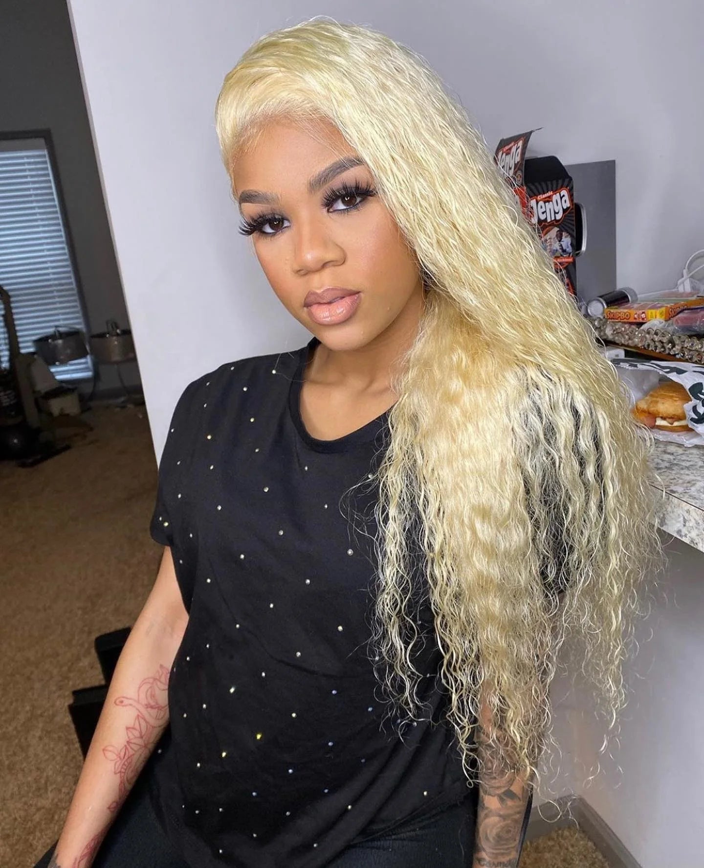 613 Loose Deep Wave Frontal Wig 13x6 HD Water Wave Lace Front Wig 30 40 Inch Honey Blonde 13x4 Lace Front Curly Human Hair Wigs