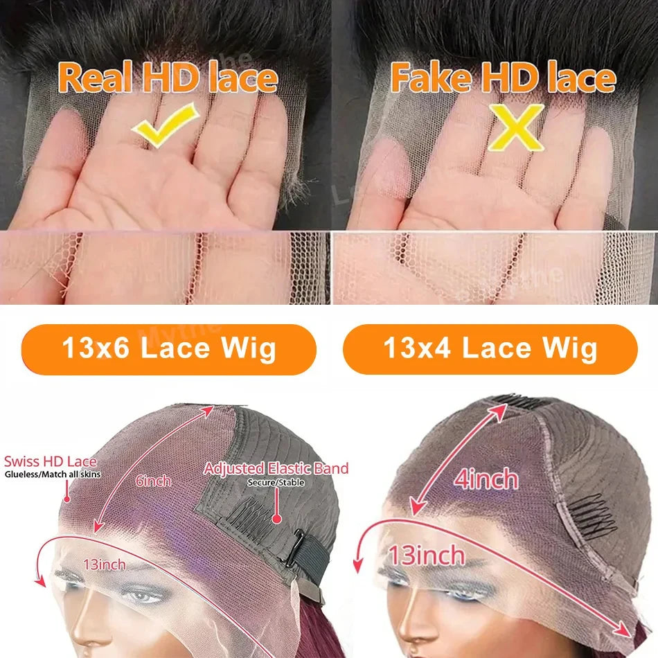 30 40 Inch 99J Burgundy Deep Wave 13x6 Hd Lace Frontal Human Hair Wig Red Colored 13x4 Transparent Lace Curly Frontal Wigs
