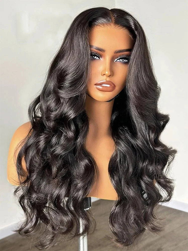 40 Inch Transparent Lace Frontal Wigs 13x6 13x4 HD Body Wave Human Hair Front Wig 200 Density Pre Plucked Lace Wigs For Women