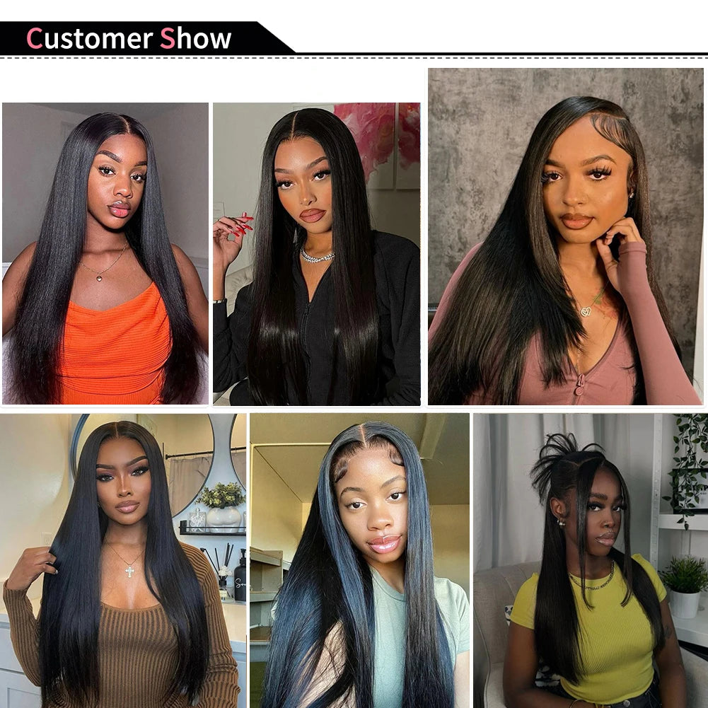 Natural Color Straight  Human Hair Bundles 14-30 Inches Brazilian 1 3 4 Bundle Remy Human Hair Extensions Double Weft