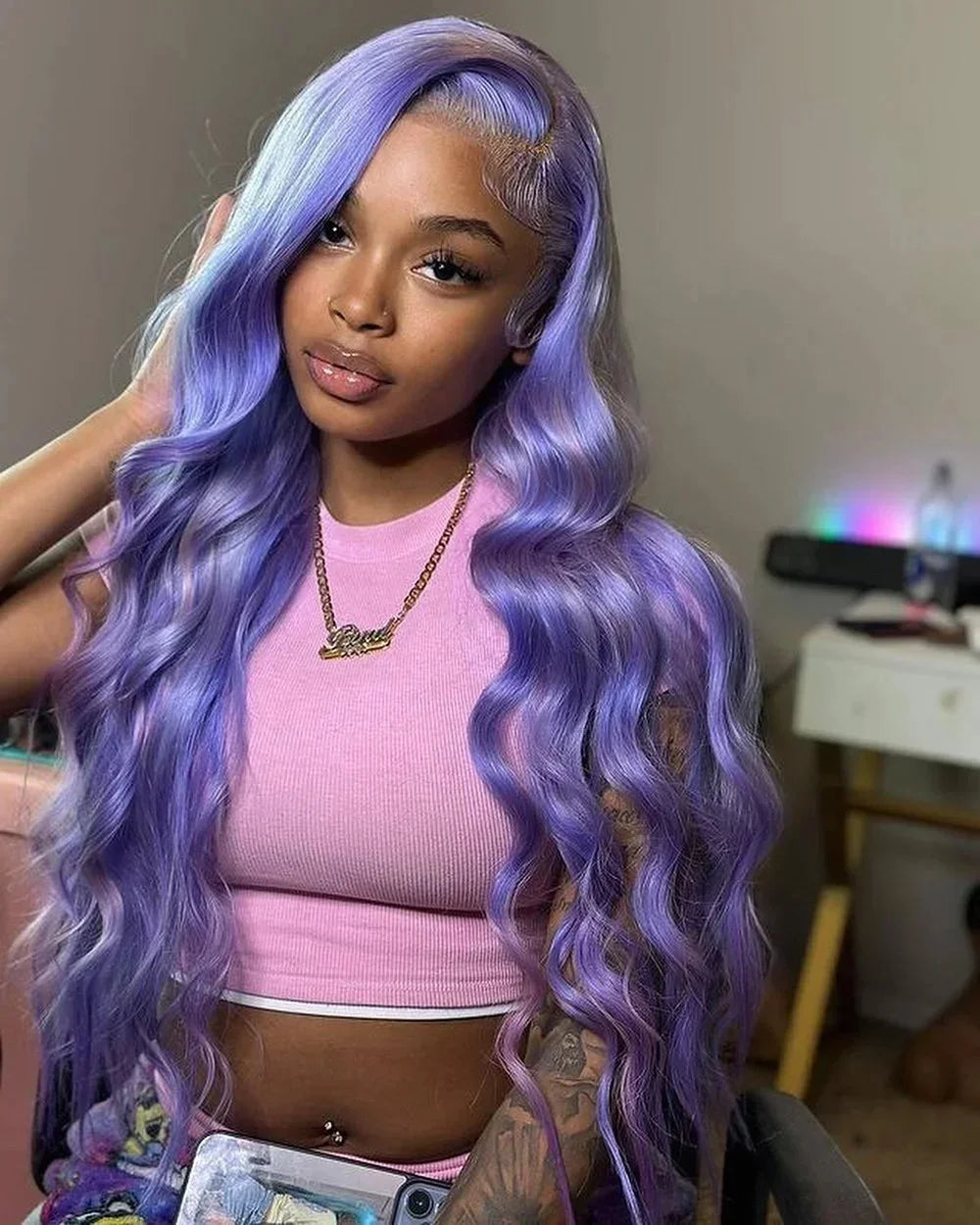 613 Lace Front Wig Human Hair 13x6 Blonde Human Hair Wigs 300% Density Body Wave Lace Front Wigs Human Hair Pre Plucked 46 Inch