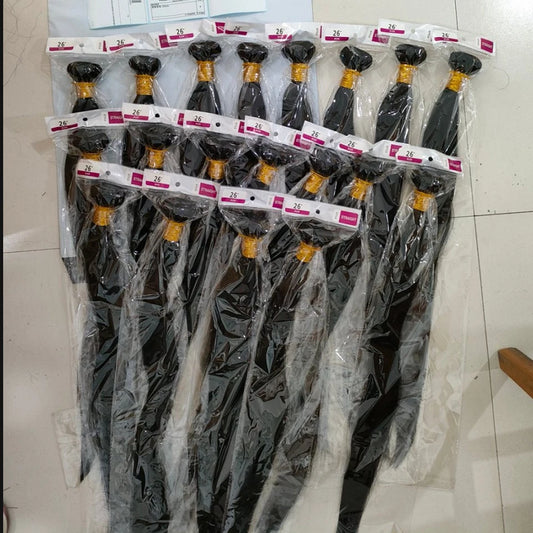 BINF Hair Wholesale100% Brazilian Human Hair Bundles 8-30 Inch Bone Straight Raw Human Hair Bundles Extensions Deal 2 3 4 Bundle