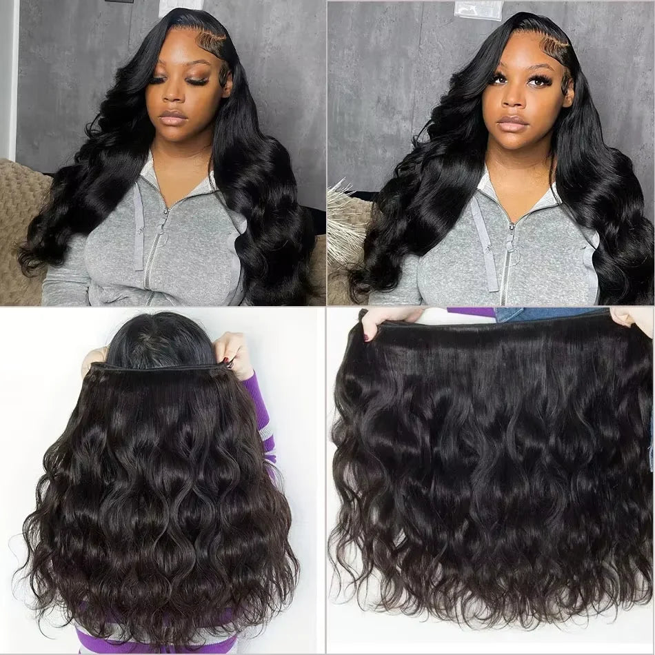 16A Body Wave Bundles Human Hair 30 40 Inch Remy Brazilian Virgin Weave Hair 3 4 5 Pcs Unprocessed Raw Hair Bundles Extensions