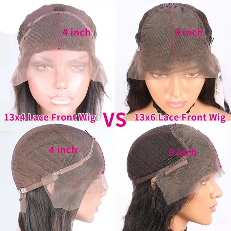 13x6 HD Lace Front Wig Human Hair Wig 30 Inch 13x4 Lace Frontal Wig Chocolate Brown Colored Brazilian Body Wave Human Hair Wigs 