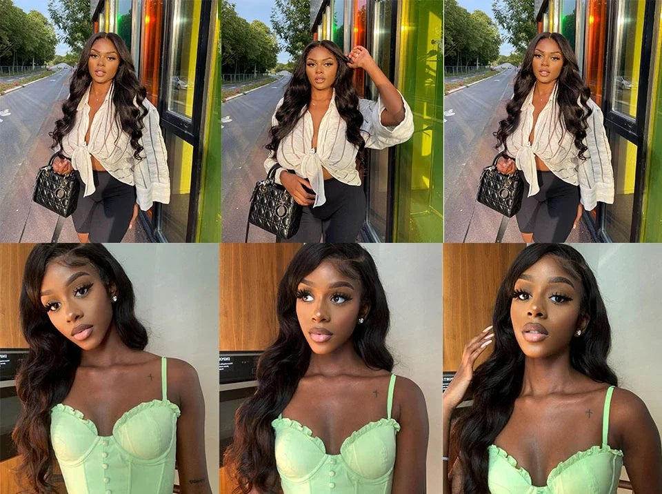 40 Inch Transparent Lace Frontal Wigs 13x6 13x4 HD Body Wave Human Hair Front Wig 200 Density Pre Plucked Lace Wigs For Women