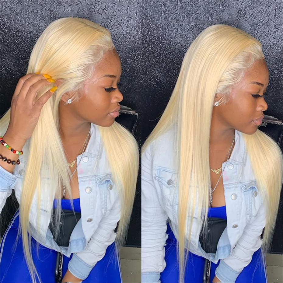 200 Density 613 Hd Lace Frontal Wig 13x4 13x6 360 Blonde Lace Front Human Hair Wigs For Women Preplucked Brazilian Straight Hair