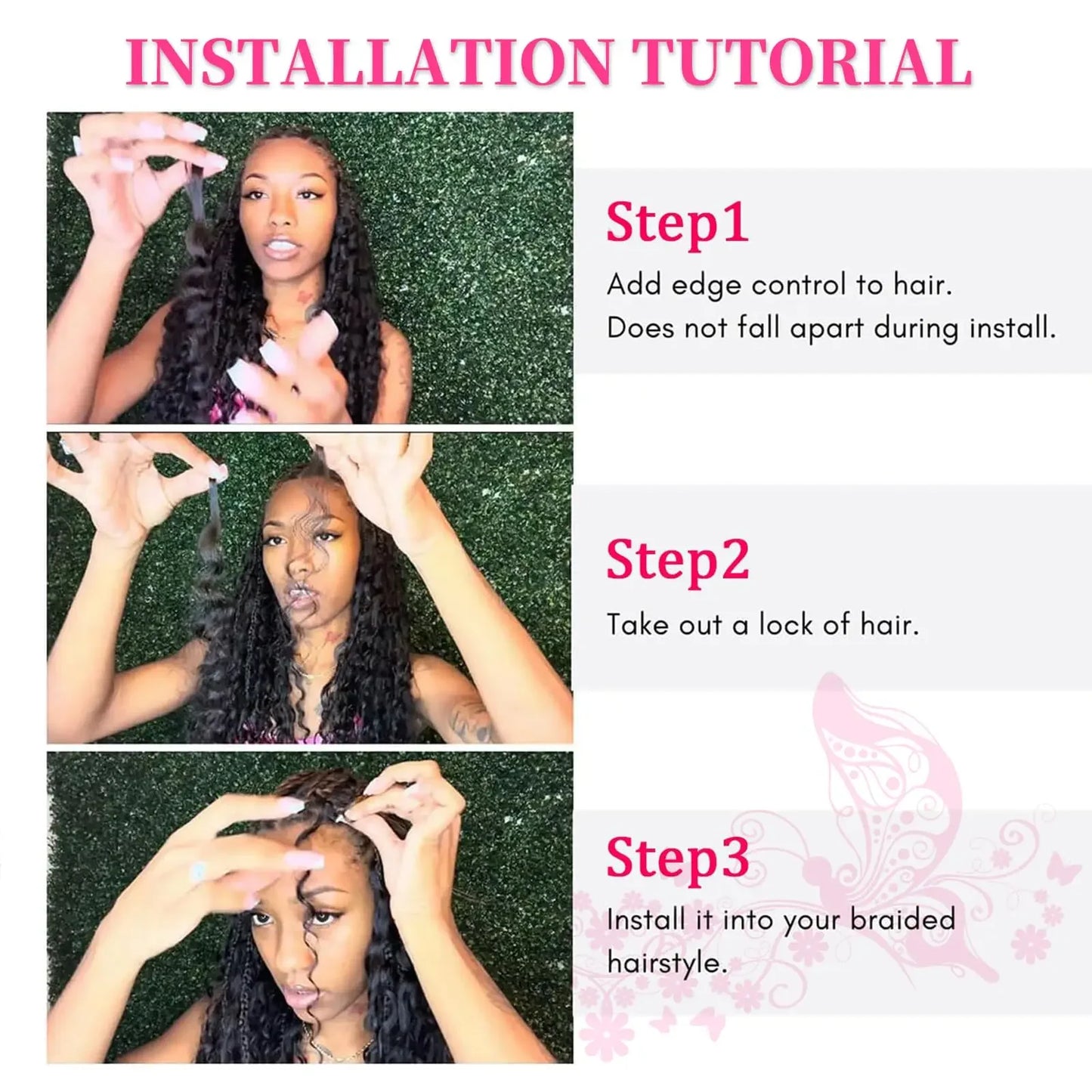 P4/27 Highlight Deep Wave Boho Braids Human Hair 2 Bundles No Weft Colored Deep Wave Raw 100% Human Hair Extensions for Braiding