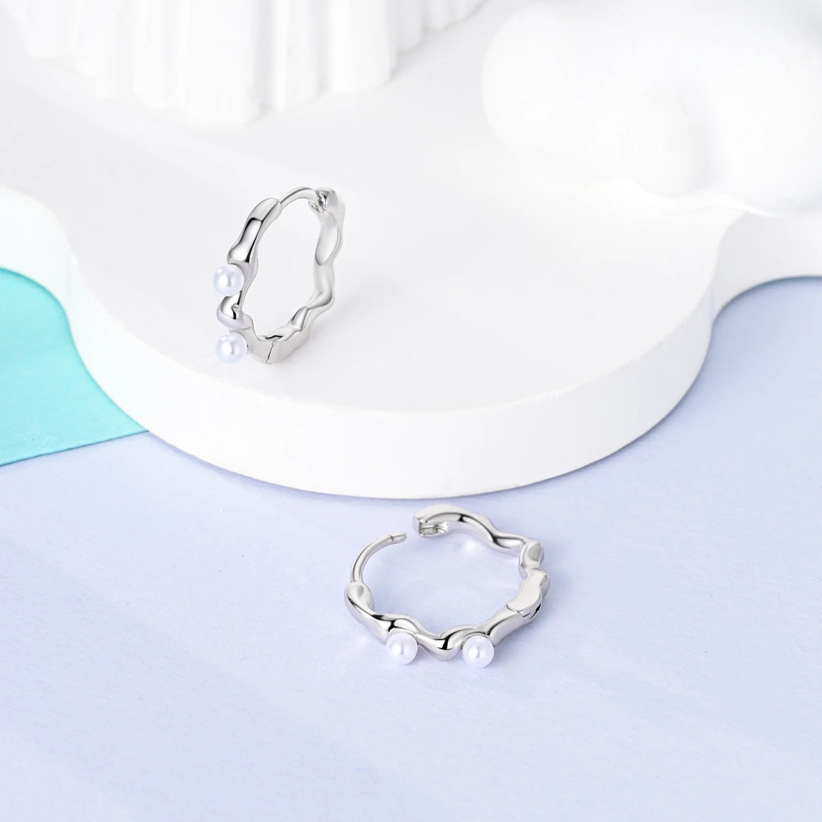 Original 925 Sterling Silver Women Hoop Earrings High Quality Shine Zircon U Shaped Classic Style Earring For Women Jewelry Gift