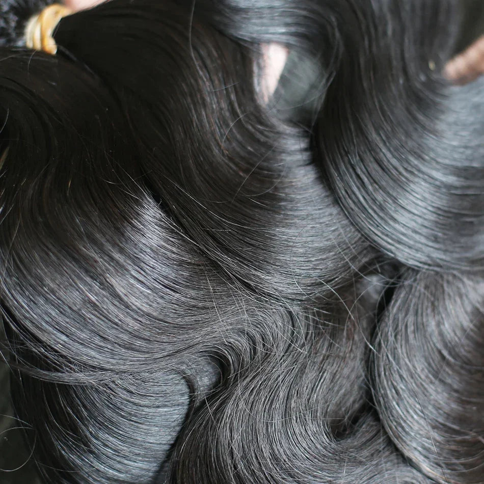 Linktowig Body Wave Bundles Human Hair 30 Inch Water Wave Human Hair Bundles Brazilian Raw Hair Bundles Human Hair Extensions