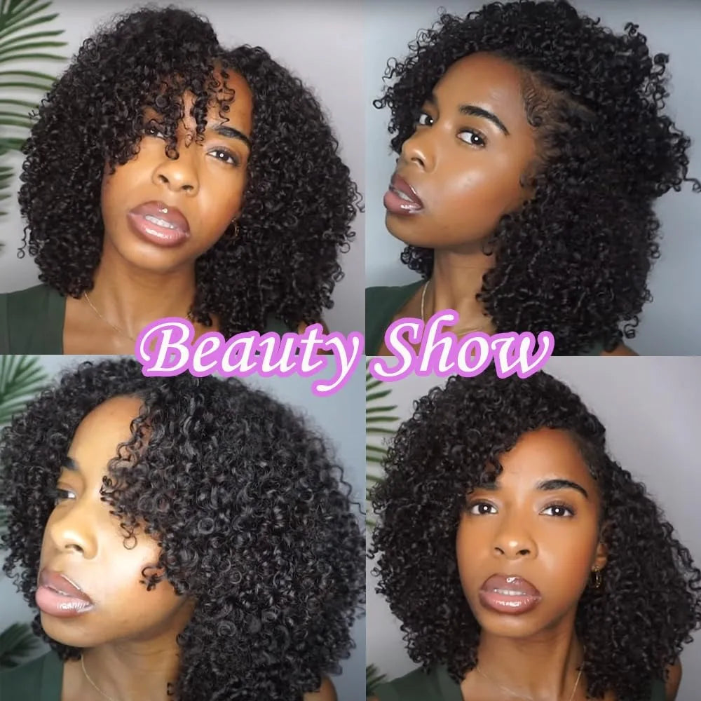 12A Small Spirals Curly Crochet Human Hair Extensions Deep Pixie Curls Crochet Hair Pre Separated Knotless Miracle Knot Braids
