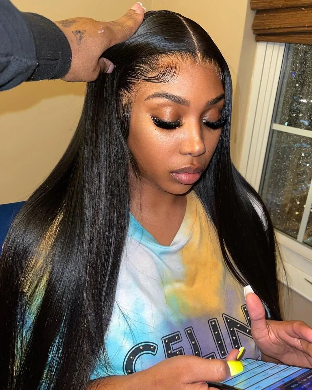 30 36 40 Inch Glueless Straight Lace Front Human Hair Wigs 13x6 HD Lace Frontal Wig Human Hair Wear Go 6x4 HD Lace Closure Wig