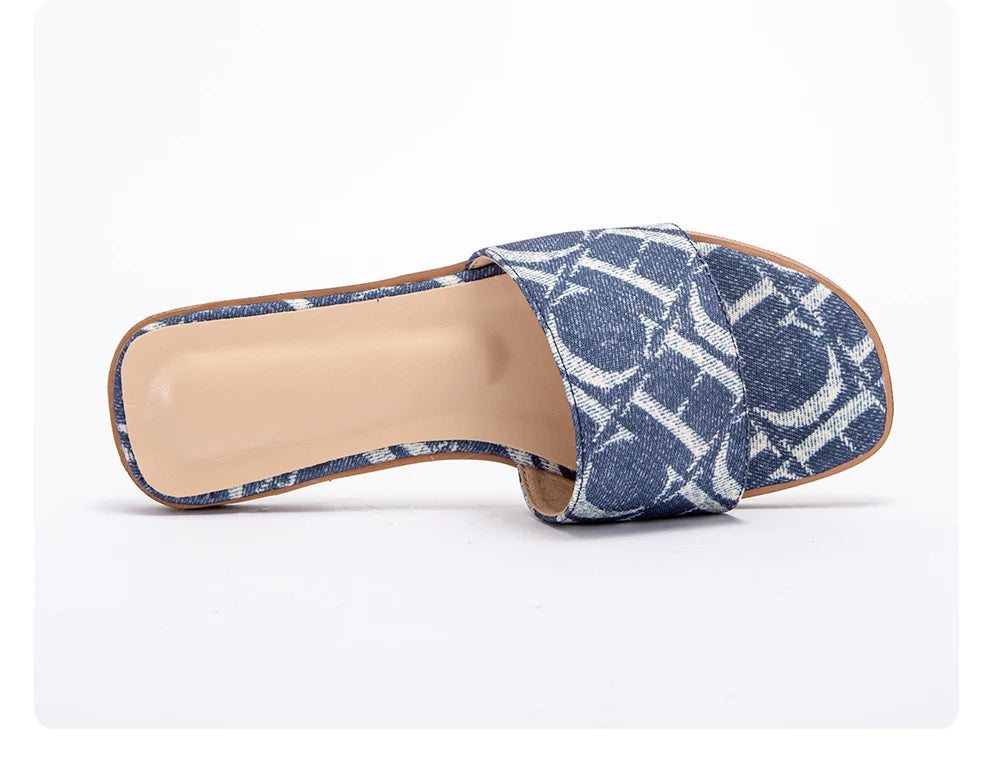 Classic Simple Design Wearable Comfortable Anti-slip Sole Letter Printed Slippers Seasonal New Summer Fashion Women's Sandals