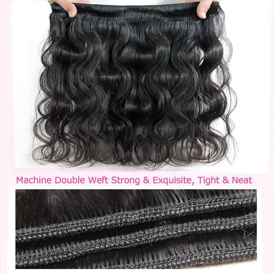 16A Body Wave Bundles Human Hair 30 40 Inch Remy Brazilian Virgin Weave Hair 3 4 5 Pcs Unprocessed Raw Hair Bundles Extensions