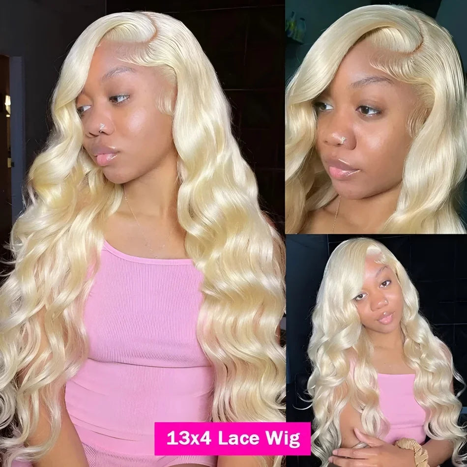 Blonde Human Lace Front Wig 613 Hd Lace Frontal Wig 13X6 Body Wave Human Hair Wigs For Women Pre Plucked 30 32 Inch 220 Density