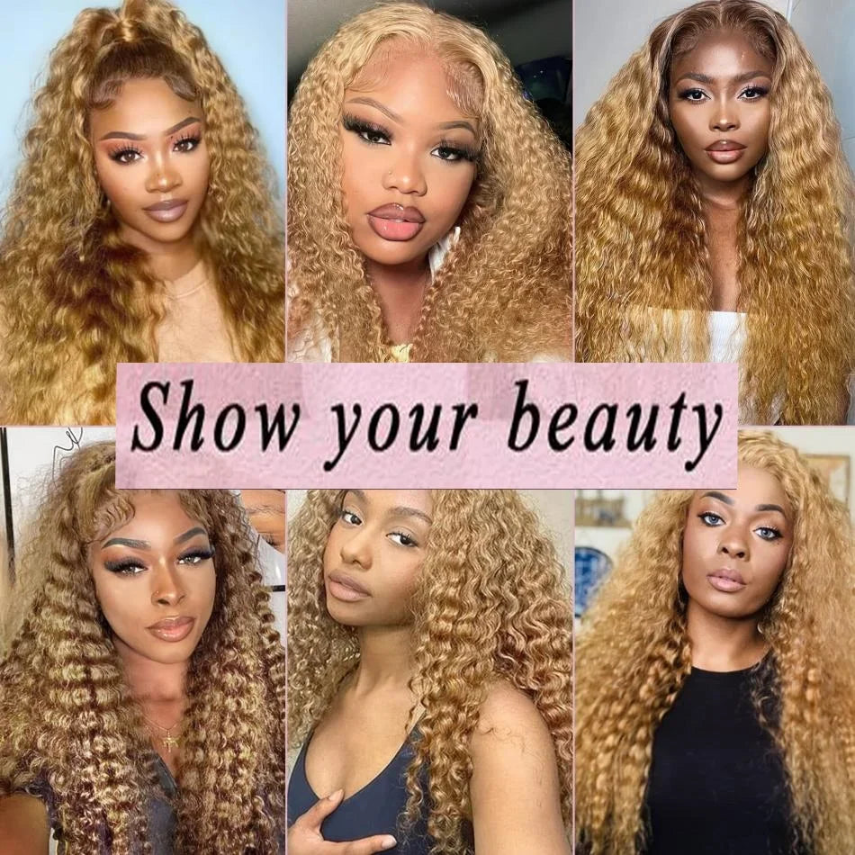 27 Honey Blonde Body Wave Human Hair Wig 13x6 Hd Lace Frontal Wig Color Human Hair 200 Density Colored Preplucked Brazilian Wigs