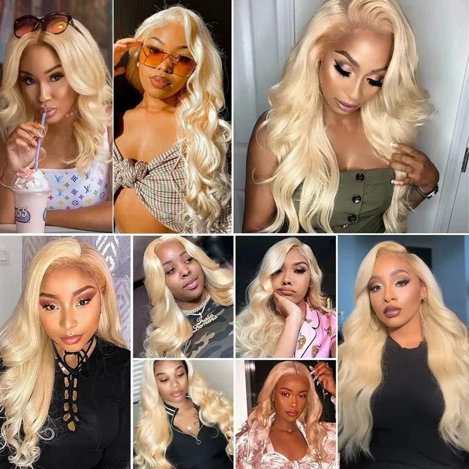 16A Blonde 613 Body Wave Human Hair Bundles 100% Unprocessed Brazilian Remy Hair 30 40 Inch raw hair bundles Weave Extension