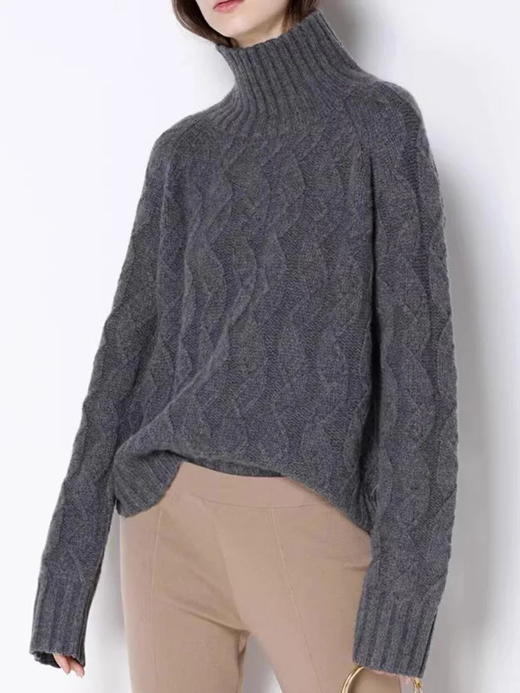 Cashmere turtleneck sweater