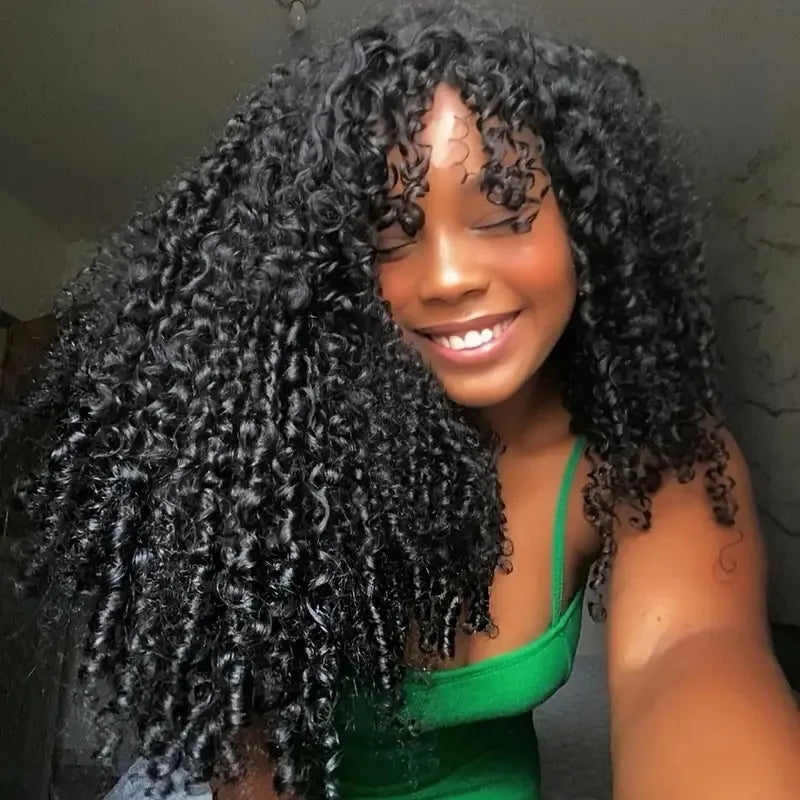 Feather Crochet Human Hair Knotless Pixie Curls Extensions Lightweight Pre Separated For Braids Small Spirals Curly Crochet Hair