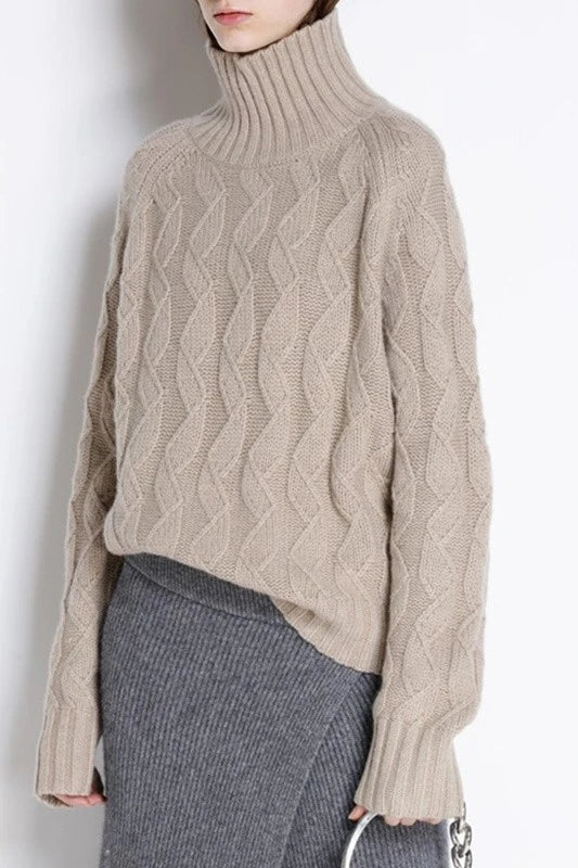 Cashmere turtleneck sweater
