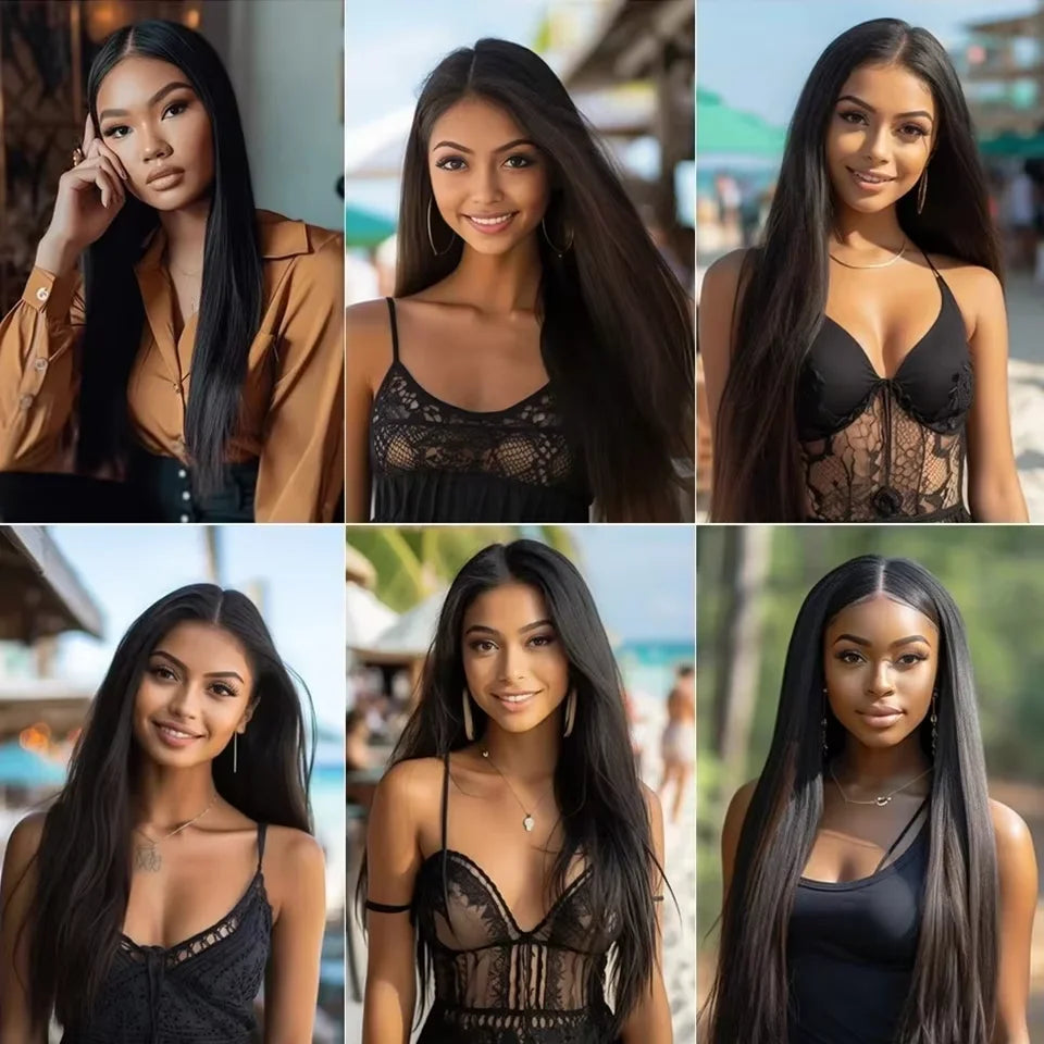 BINF Hair Wholesale100% Brazilian Human Hair Bundles 8-30 Inch Bone Straight Raw Human Hair Bundles Extensions Deal 2 3 4 Bundle