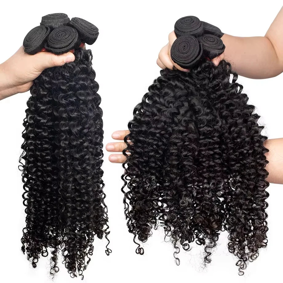 Deep Wave Human Hair Bundles Burmese Curly Hair Bundles Human Hair Water Wave Original Natural Hair Extensions 1/3/4 Pieces