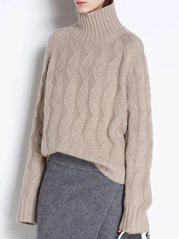 Cashmere turtleneck sweater