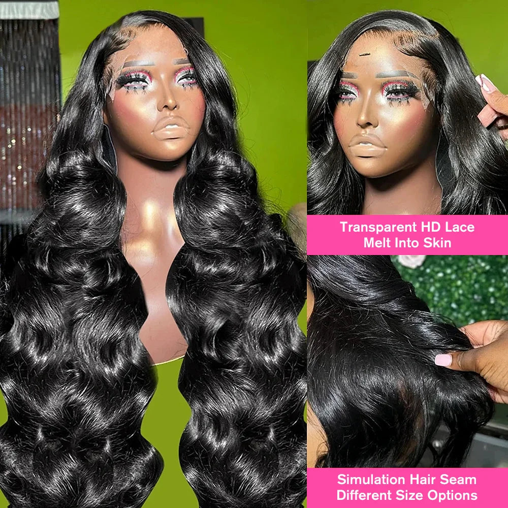 Body Wave Lace Wigs 13x6 HD Lace Frontal Wig 100% Raw Human Hair Loose Wave Lace Front Human Hair Wigs 4x4 HD Lace Closure Wig