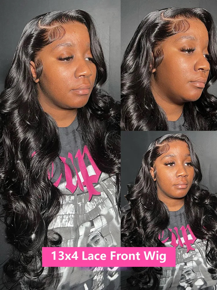 Body Wave Lace Wigs 13x6 HD Lace Frontal Wig 100% Raw Human Hair Loose Wave Lace Front Human Hair Wigs 4x4 HD Lace Closure Wig