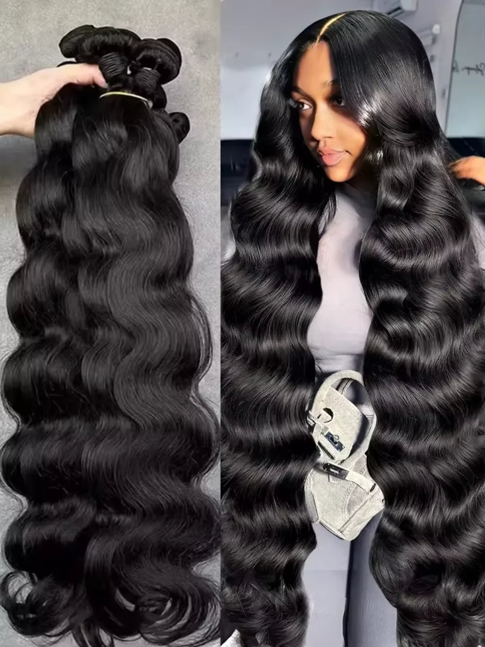 Brazilian Human Hair Bundles Body Wave 3 4 Bundles 30 Inch Raw Virgin Remy Hair Extensions For Women Sew In Quick Weave Bundle