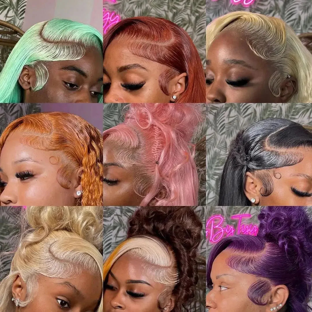 613 Lace Front Wig Human Hair 13x6 Blonde Human Hair Wigs 300% Density Body Wave Lace Front Wigs Human Hair Pre Plucked 46 Inch
