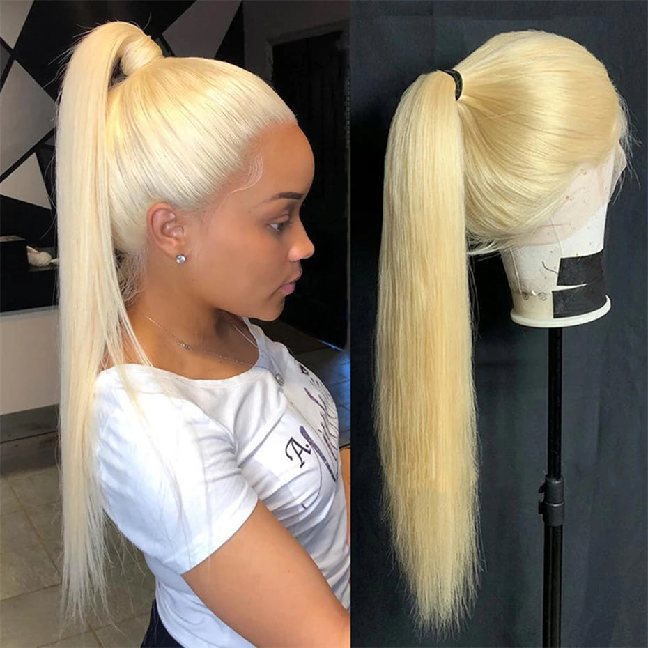 200 Density 613 Hd Lace Frontal Wig 13x4 13x6 360 Blonde Lace Front Human Hair Wigs For Women Preplucked Brazilian Straight Hair