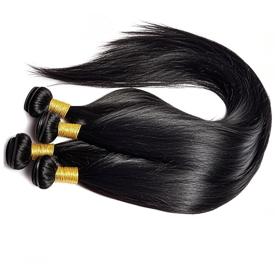 BINF Hair Wholesale100% Brazilian Human Hair Bundles 8-30 Inch Bone Straight Raw Human Hair Bundles Extensions Deal 2 3 4 Bundle