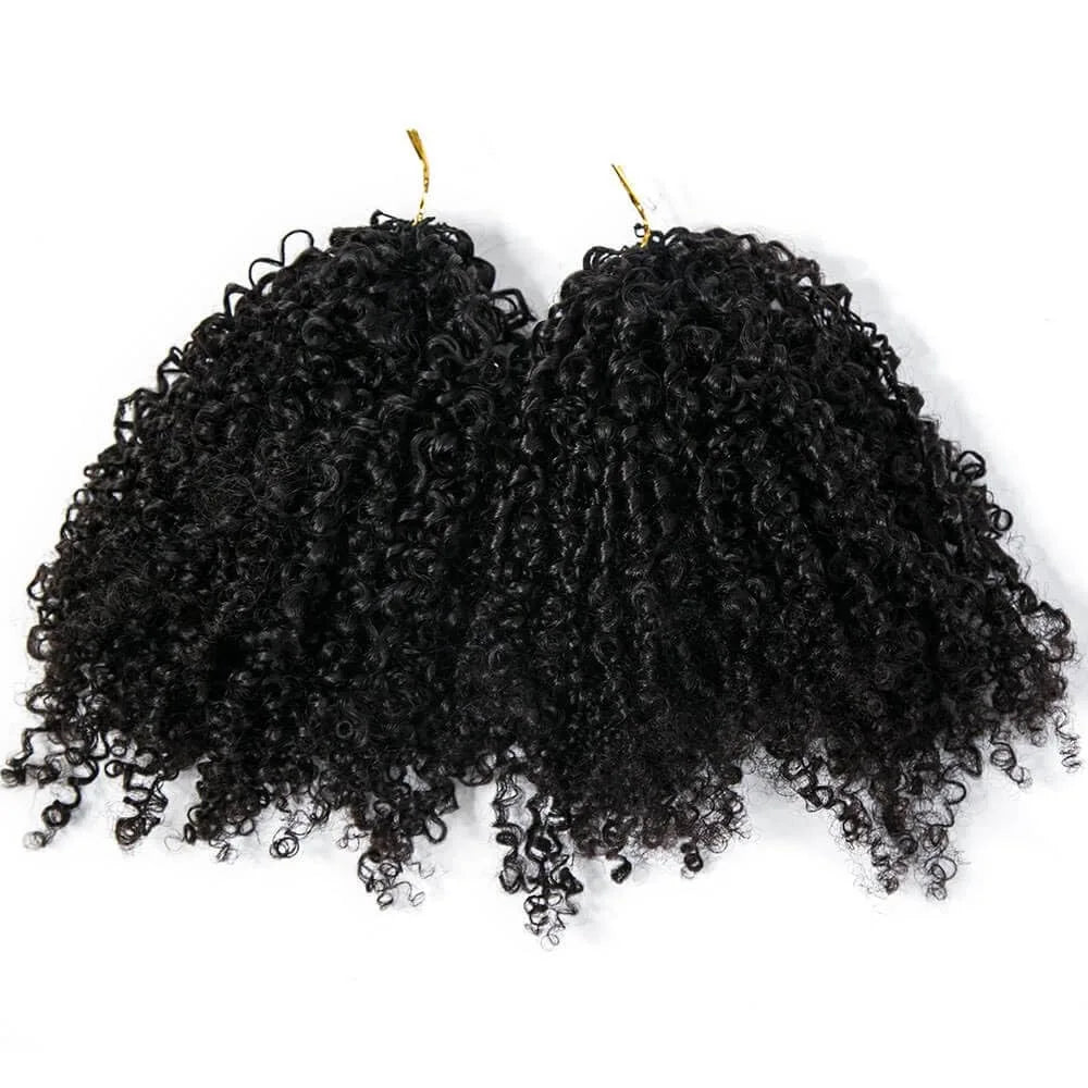 Feather Crochet Human Hair Knotless Pixie Curls Extensions Lightweight Pre Separated For Braids Small Spirals Curly Crochet Hair