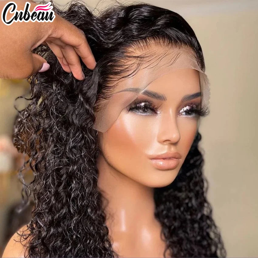 30-34 Inch 220% Deep Wave 13x6 HD Lace Frontal Wig Brazilian Curly Wigs For Women 13x4 Lace Front Human Hair Wig 4x4 Pre Plucked