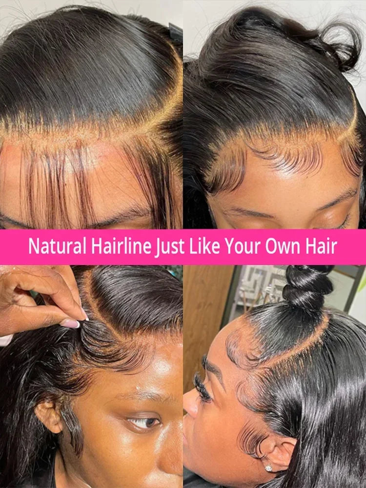 Body Wave Lace Wigs 13x6 HD Lace Frontal Wig 100% Raw Human Hair Loose Wave Lace Front Human Hair Wigs 4x4 HD Lace Closure Wig